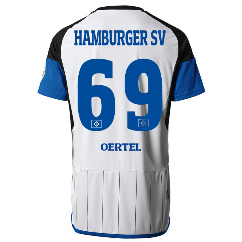 Kandiny Gyermek Jan Oertel #69 Fehér Hazai Jersey 2023/24 Mez Póló Ing