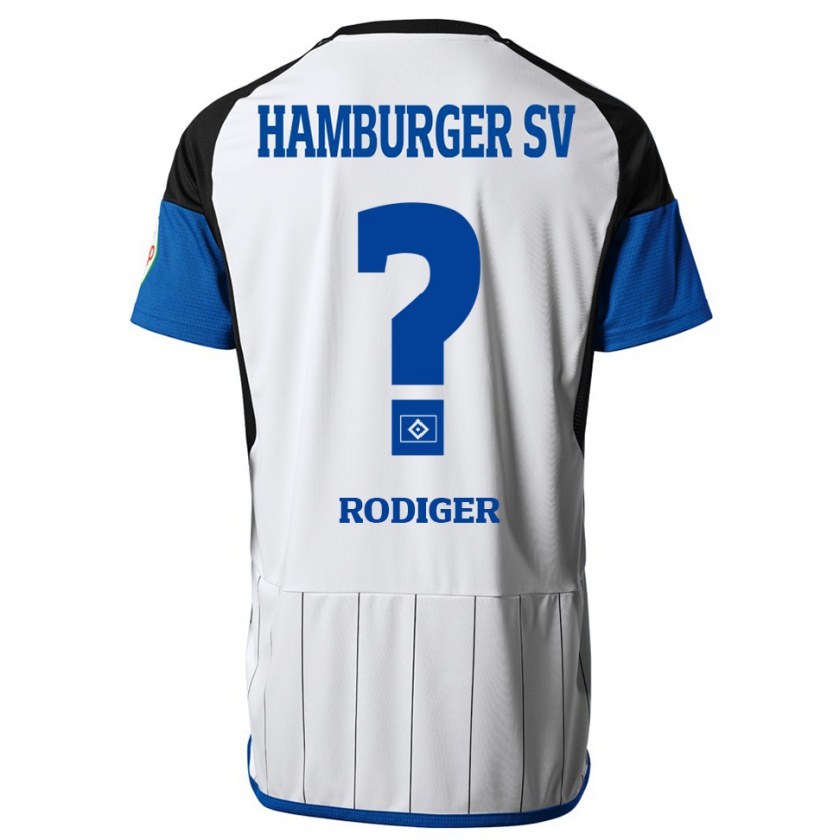 Kandiny Gyermek Philipp Rödiger #0 Fehér Hazai Jersey 2023/24 Mez Póló Ing