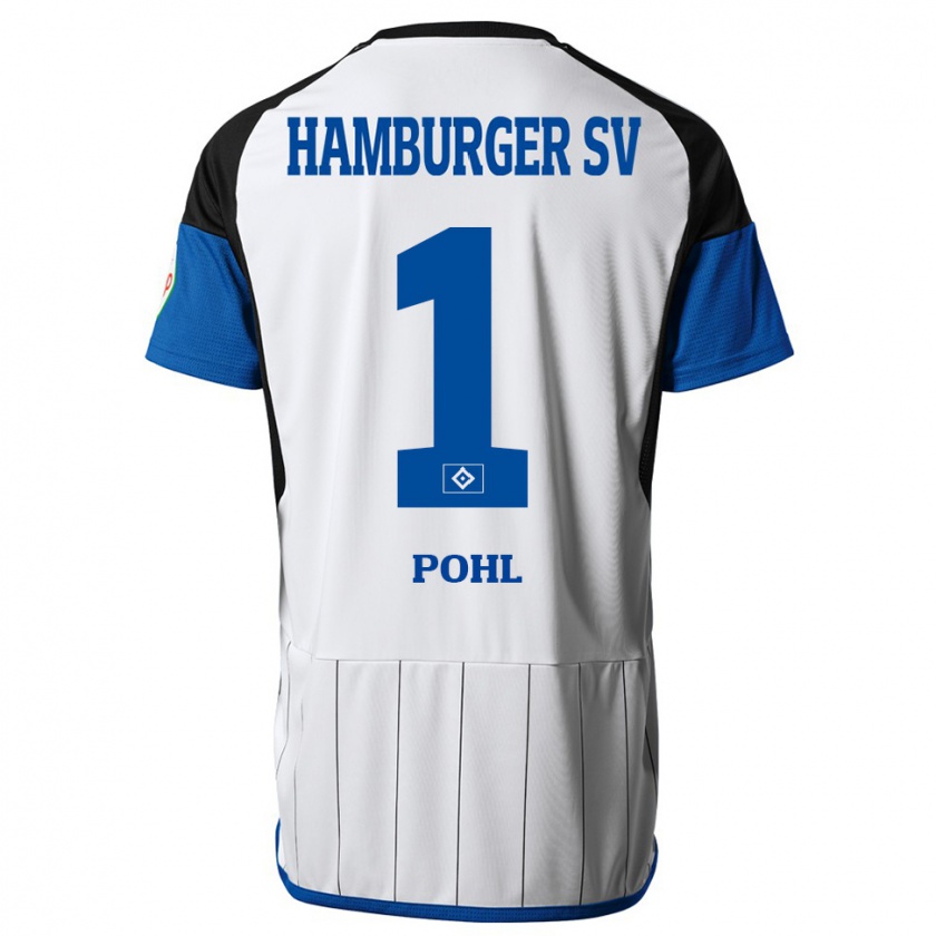 Kandiny Gyermek Christina Pohl #1 Fehér Hazai Jersey 2023/24 Mez Póló Ing