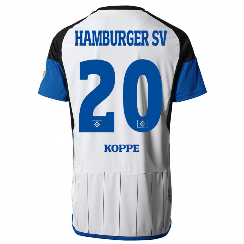 Kandiny Gyermek Katharina Köppe #20 Fehér Hazai Jersey 2023/24 Mez Póló Ing