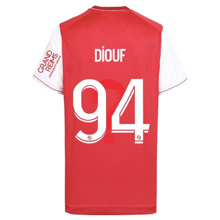 Kandiny Gyermek Yehvann Diouf #94 Piros Hazai Jersey 2023/24 Mez Póló Ing