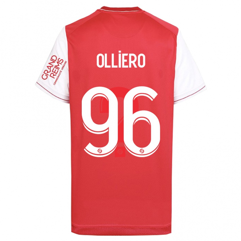 Kandiny Gyermek Alexandre Olliero #96 Piros Hazai Jersey 2023/24 Mez Póló Ing