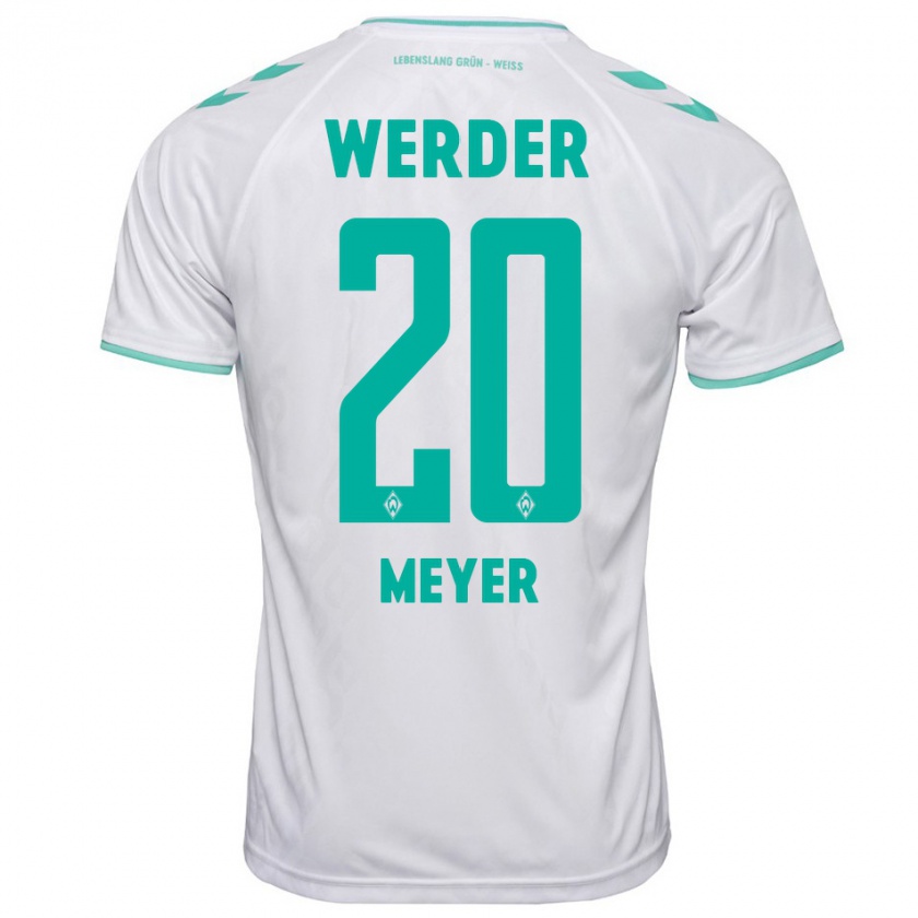 Kandiny Gyermek Christin Meyer #20 Fehér Idegenbeli Jersey 2023/24 Mez Póló Ing