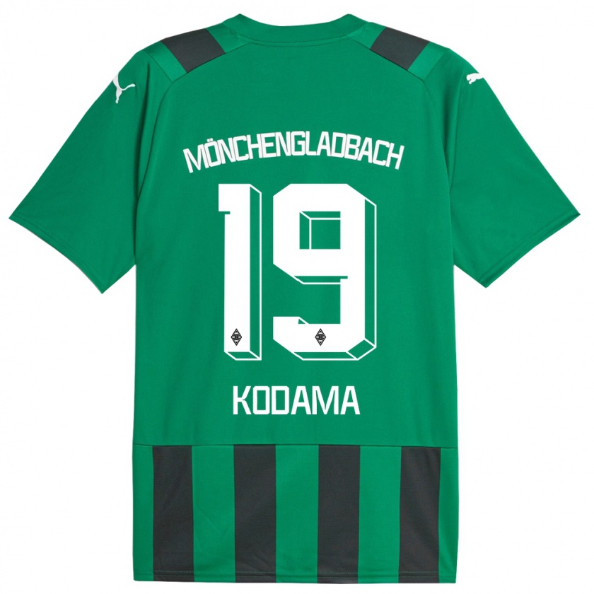 Kandiny Gyermek Keiko Kodama #19 Fekete Zöld Idegenbeli Jersey 2023/24 Mez Póló Ing