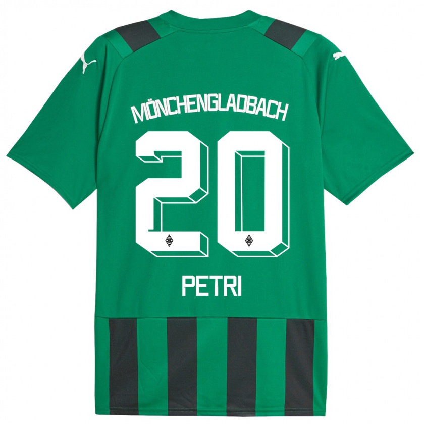 Kandiny Gyermek Paula Petri #20 Fekete Zöld Idegenbeli Jersey 2023/24 Mez Póló Ing