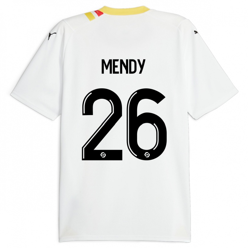 Kandiny Gyermek Nampalys Mendy #26 Fekete Idegenbeli Jersey 2023/24 Mez Póló Ing