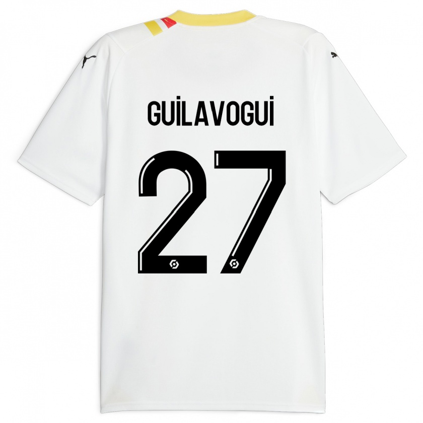 Kandiny Gyermek Morgan Guilavogui #27 Fekete Idegenbeli Jersey 2023/24 Mez Póló Ing