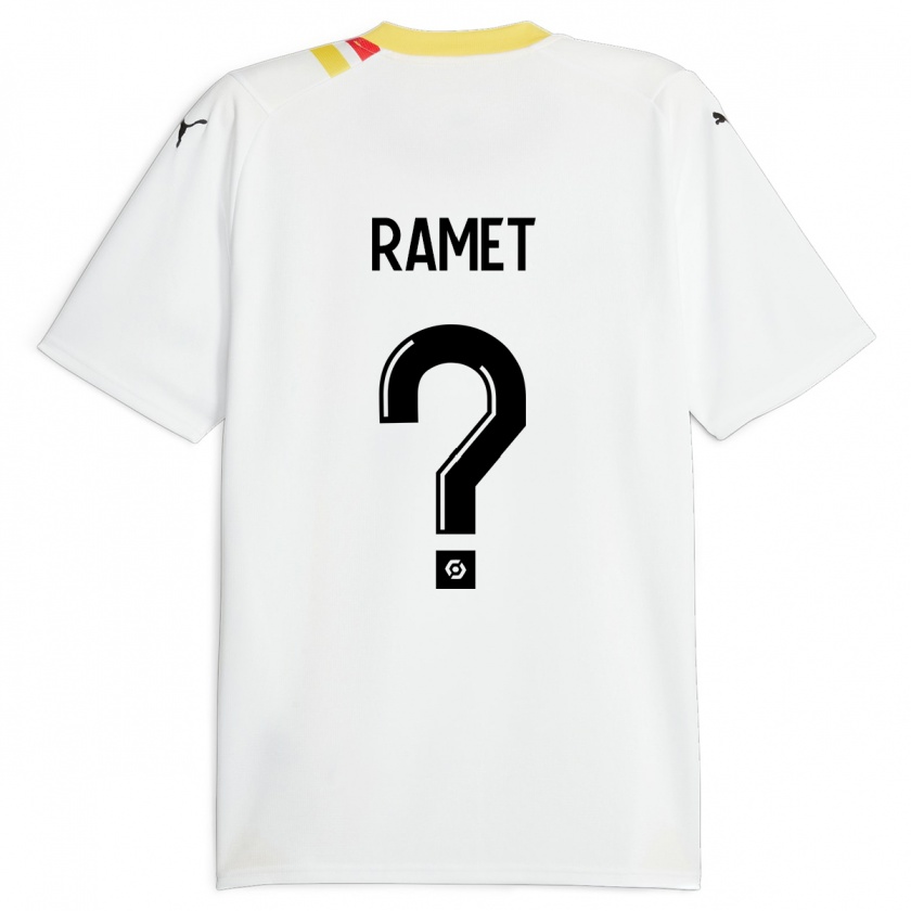 Kandiny Gyermek Simon Ramet #0 Fekete Idegenbeli Jersey 2023/24 Mez Póló Ing