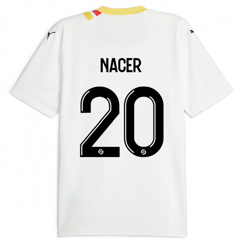 Kandiny Gyermek Myriem Nacer #20 Fekete Idegenbeli Jersey 2023/24 Mez Póló Ing