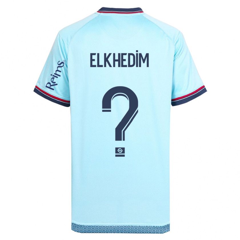 Kandiny Gyermek Abdenoor Elkhedim #0 Égszínkék Idegenbeli Jersey 2023/24 Mez Póló Ing