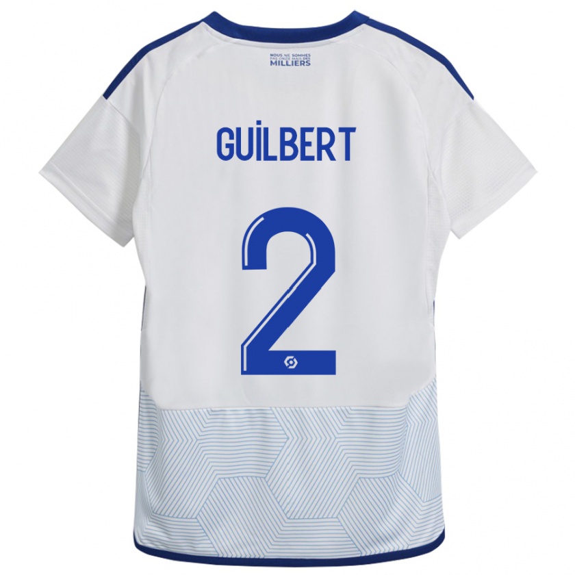 Kandiny Gyermek Frédéric Guilbert #2 Fehér Idegenbeli Jersey 2023/24 Mez Póló Ing