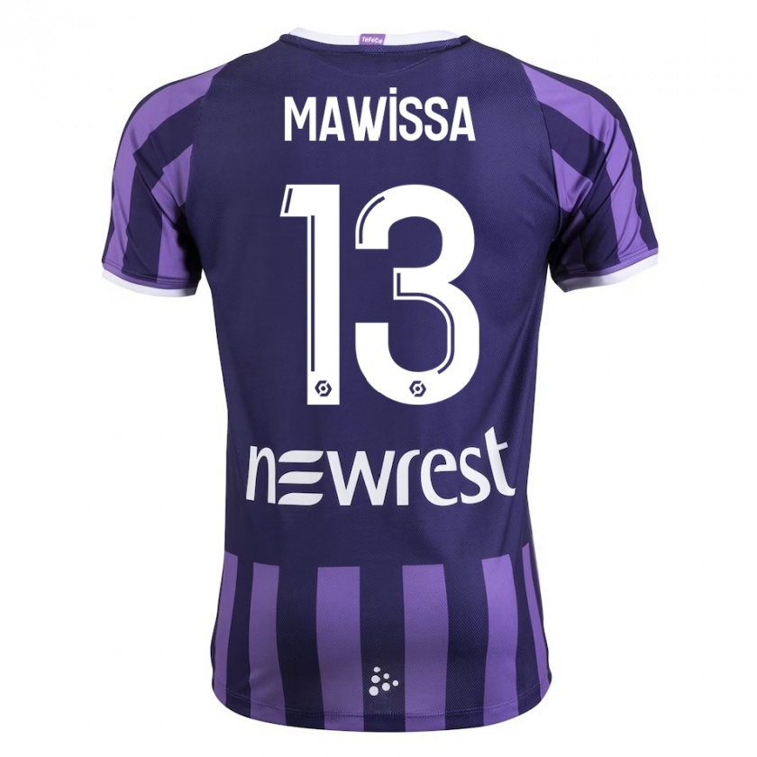 Kandiny Gyermek Christian Mawissa Elebi #13 Lila Idegenbeli Jersey 2023/24 Mez Póló Ing