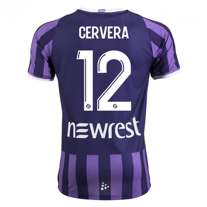 Kandiny Gyermek Laurianne Cervera #12 Lila Idegenbeli Jersey 2023/24 Mez Póló Ing