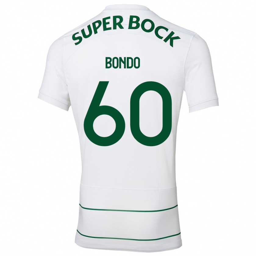 Kandiny Gyermek Pedro Bondo #60 Fehér Idegenbeli Jersey 2023/24 Mez Póló Ing