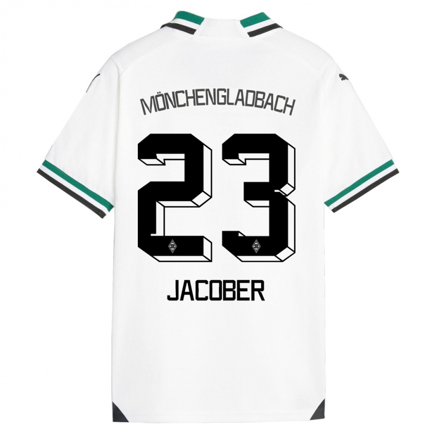 Kandiny Férfi Magdalena Jacober #23 Fehér Zöld Hazai Jersey 2023/24 Mez Póló Ing