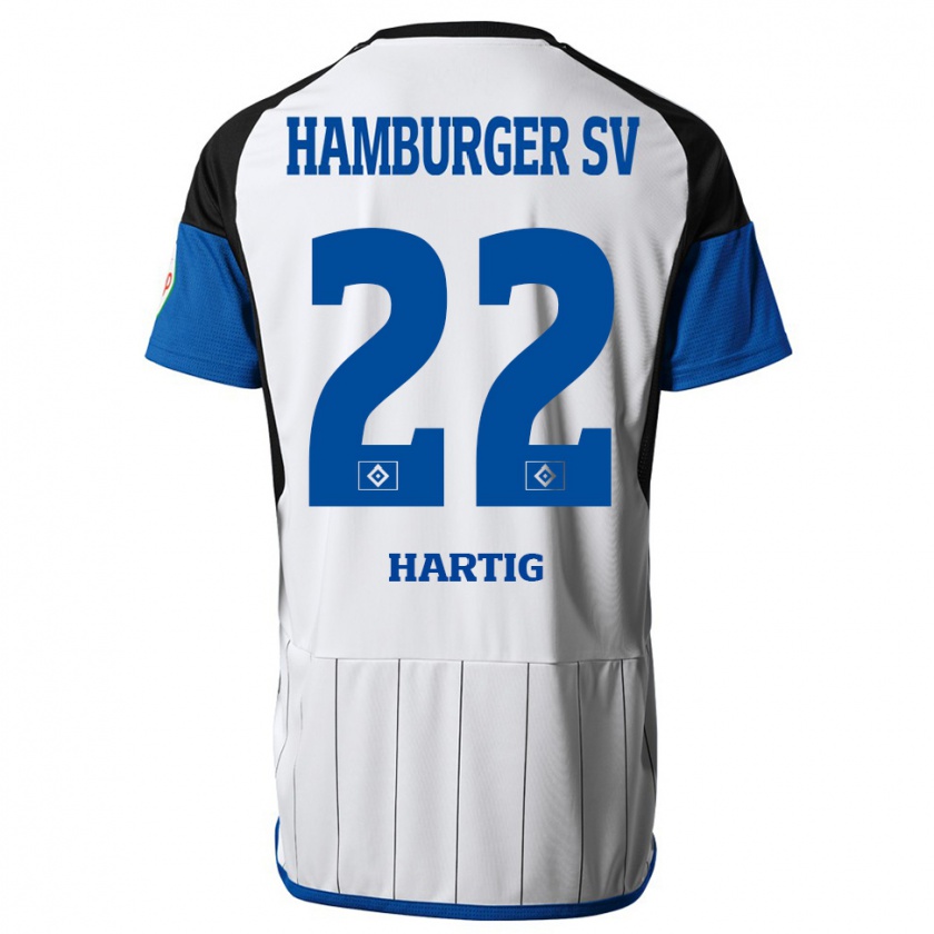 Kandiny Férfi Jonas-Finn Hartig #22 Fehér Hazai Jersey 2023/24 Mez Póló Ing