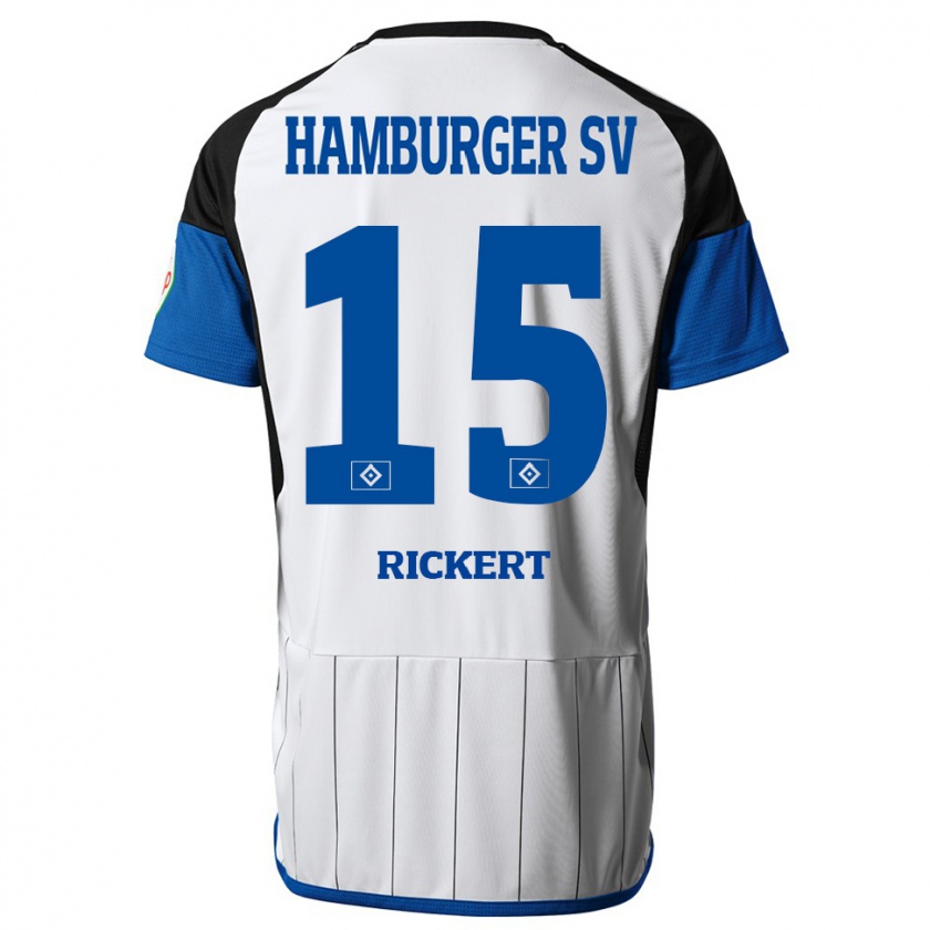 Kandiny Férfi Manja Rickert #15 Fehér Hazai Jersey 2023/24 Mez Póló Ing