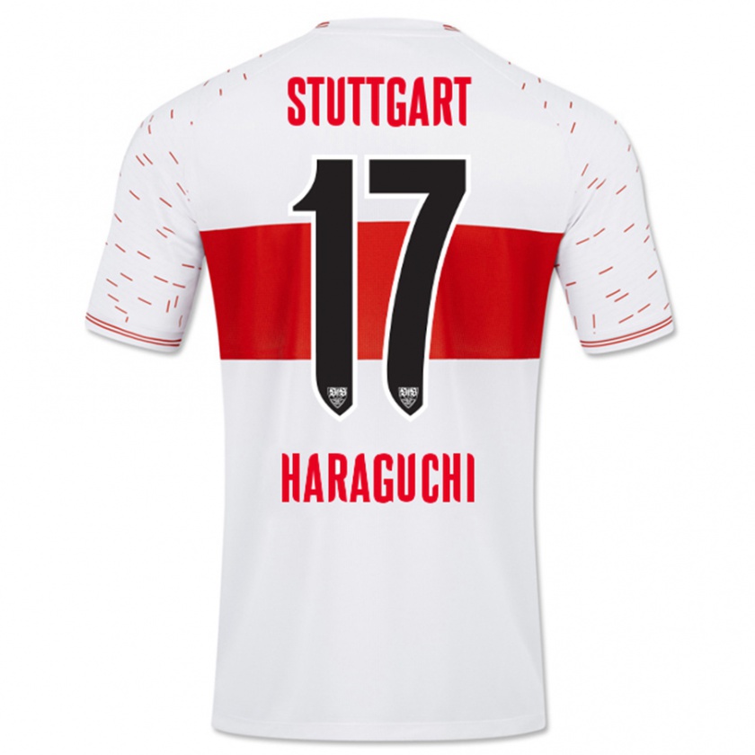 Kandiny Férfi Genki Haraguchi #17 Fehér Hazai Jersey 2023/24 Mez Póló Ing