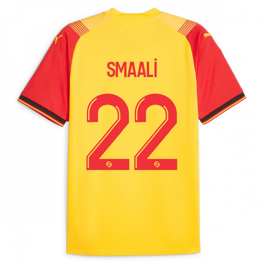 Kandiny Férfi Emma Smaali #22 Sárga Hazai Jersey 2023/24 Mez Póló Ing