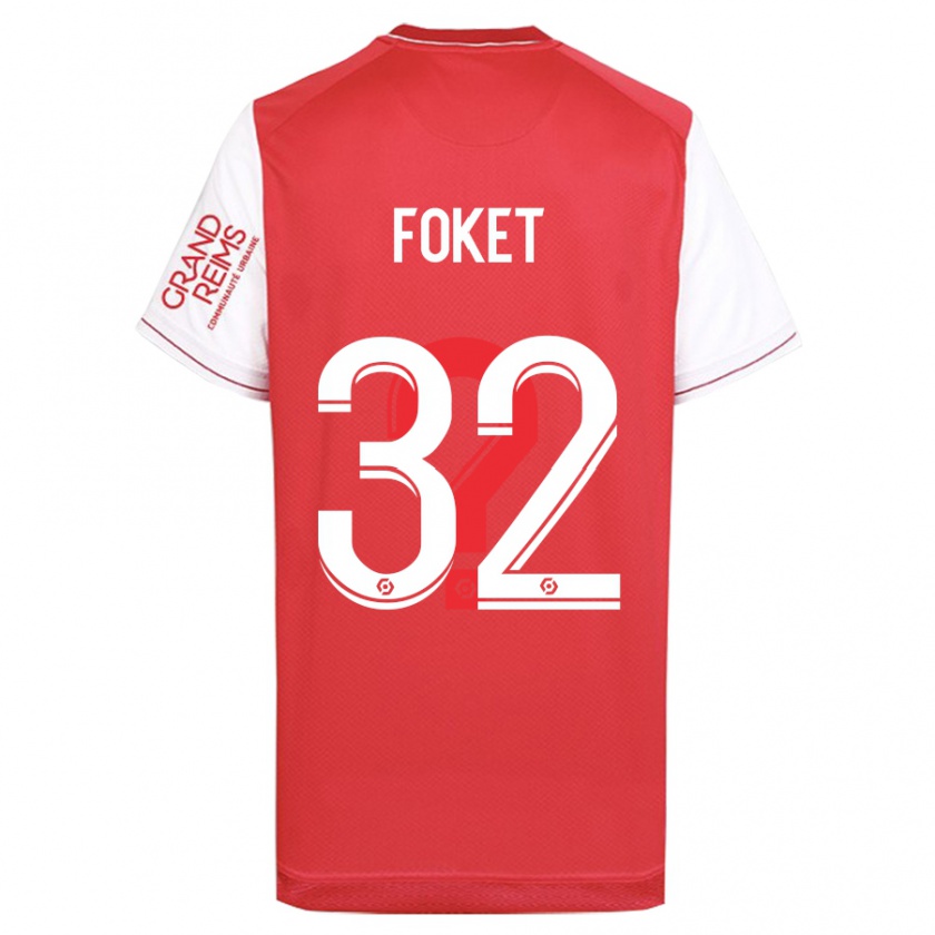 Kandiny Férfi Thomas Foket #32 Piros Hazai Jersey 2023/24 Mez Póló Ing