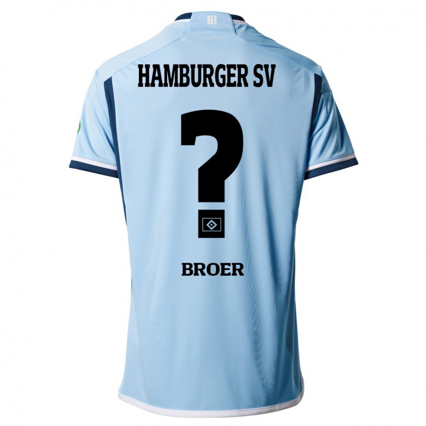 Kandiny Férfi Yannick Tim Bröer #0 Kék Idegenbeli Jersey 2023/24 Mez Póló Ing