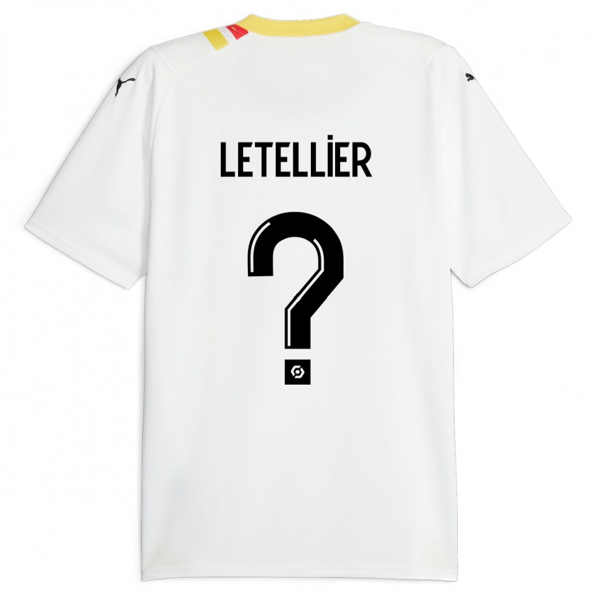 Kandiny Férfi Trévor Letellier #0 Fekete Idegenbeli Jersey 2023/24 Mez Póló Ing