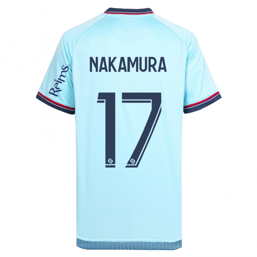 Kandiny Férfi Keito Nakamura #17 Égszínkék Idegenbeli Jersey 2023/24 Mez Póló Ing