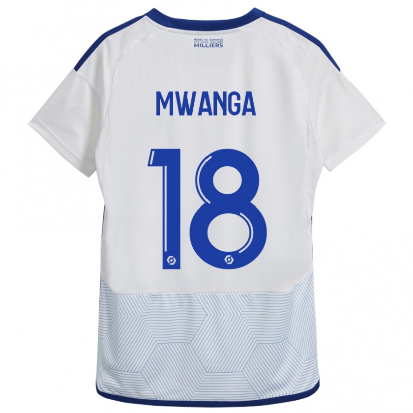 Kandiny Férfi Junior Mwanga #18 Fehér Idegenbeli Jersey 2023/24 Mez Póló Ing