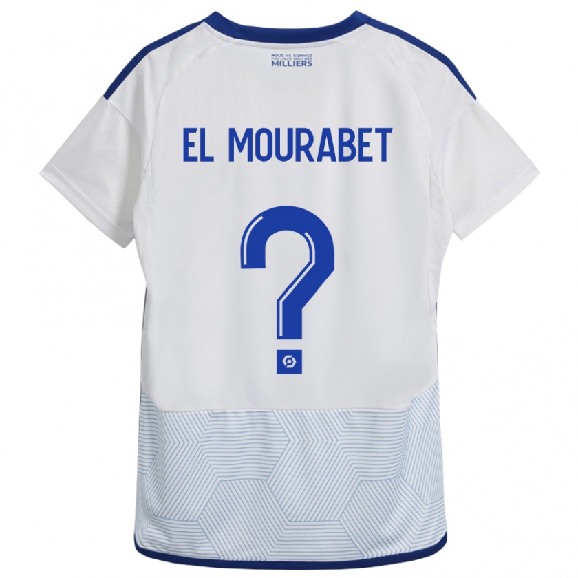 Kandiny Férfi Samir El Mourabet #0 Fehér Idegenbeli Jersey 2023/24 Mez Póló Ing