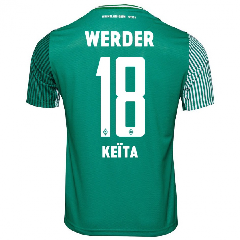 Kandiny Női Naby Keïta #18 Zöld Hazai Jersey 2023/24 Mez Póló Ing