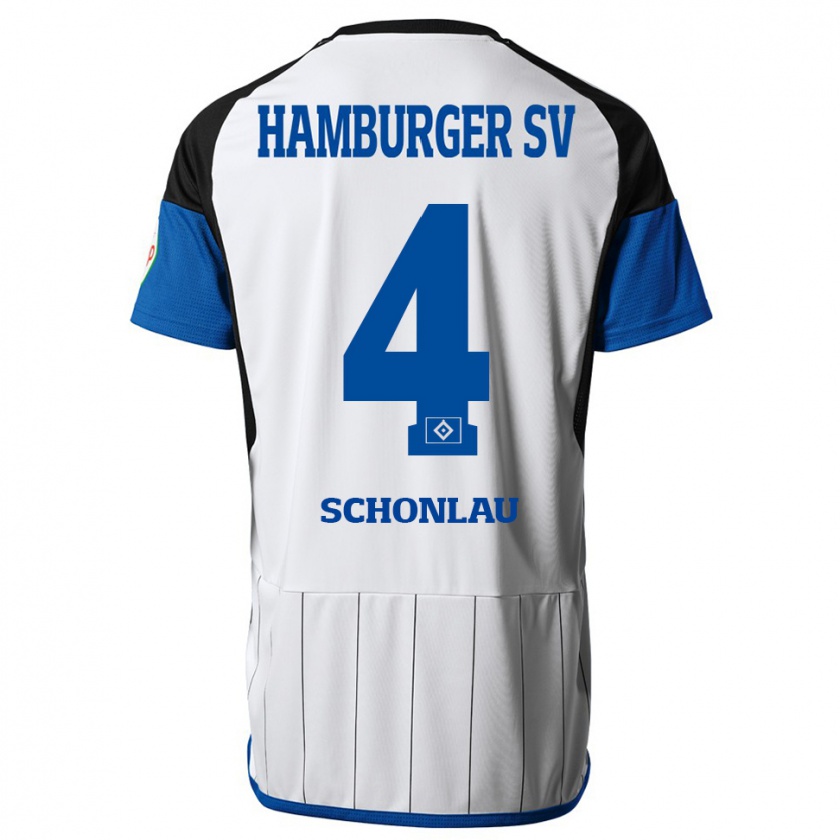 Kandiny Női Sebastian Schonlau #4 Fehér Hazai Jersey 2023/24 Mez Póló Ing