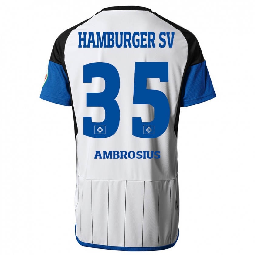 Kandiny Női Stephan Ambrosius #35 Fehér Hazai Jersey 2023/24 Mez Póló Ing