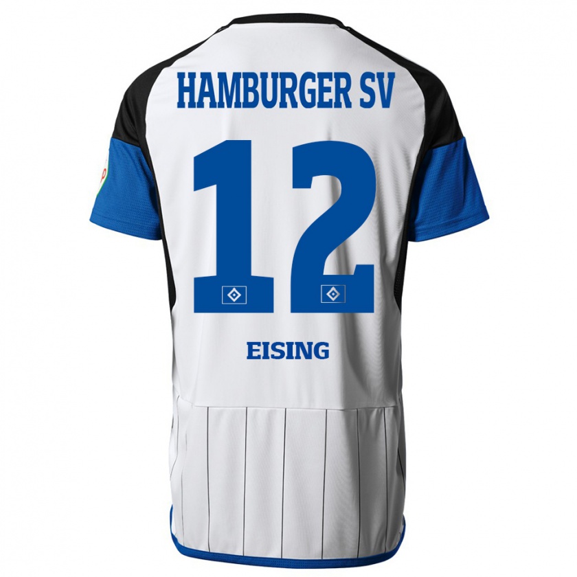 Kandiny Női Luis Eising #12 Fehér Hazai Jersey 2023/24 Mez Póló Ing