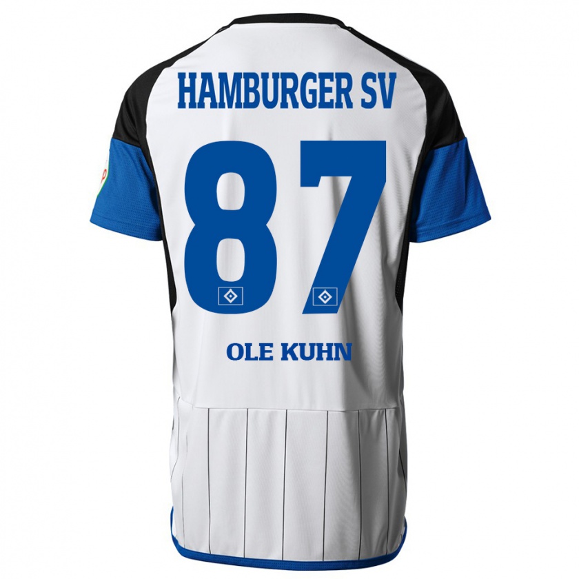 Kandiny Női Niklas Ole Kühn #87 Fehér Hazai Jersey 2023/24 Mez Póló Ing