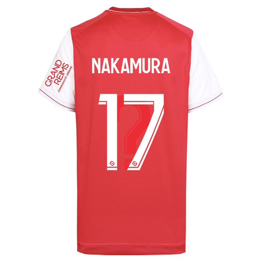 Kandiny Női Keito Nakamura #17 Piros Hazai Jersey 2023/24 Mez Póló Ing