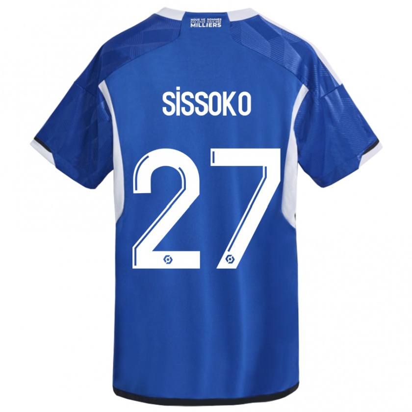 Kandiny Női Ibrahima Sissoko #27 Kék Hazai Jersey 2023/24 Mez Póló Ing