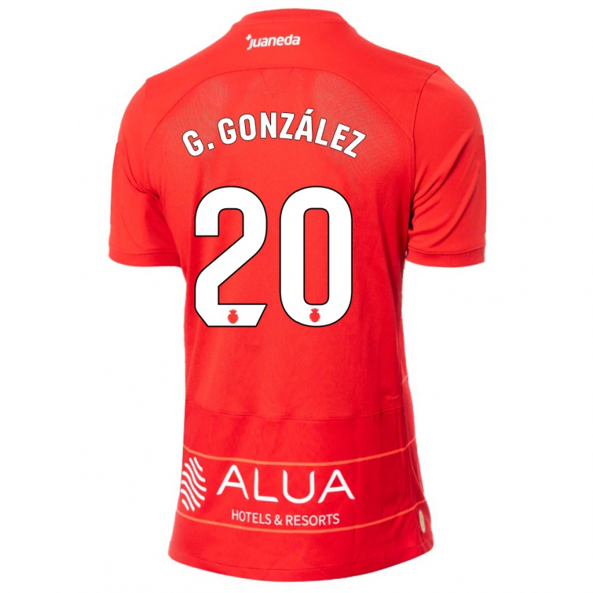 Kandiny Női Giovanni González #20 Piros Hazai Jersey 2023/24 Mez Póló Ing