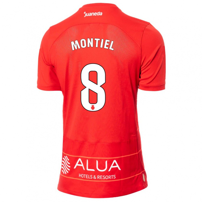 Kandiny Női Luis Montiel #8 Piros Hazai Jersey 2023/24 Mez Póló Ing