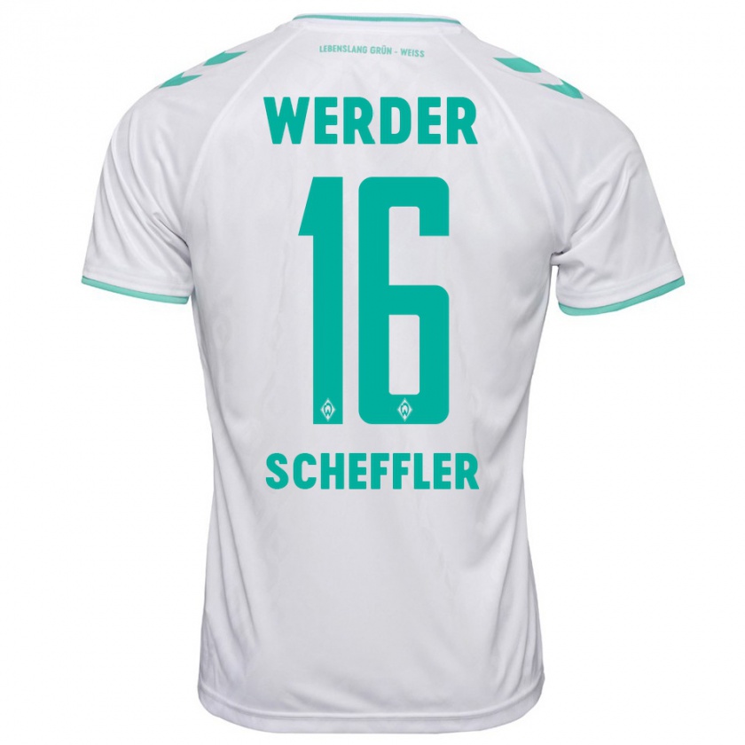 Kandiny Női Ian Scheffler #16 Fehér Idegenbeli Jersey 2023/24 Mez Póló Ing