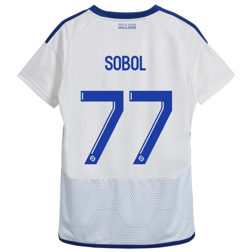 Kandiny Női Eduard Sobol #77 Fehér Idegenbeli Jersey 2023/24 Mez Póló Ing