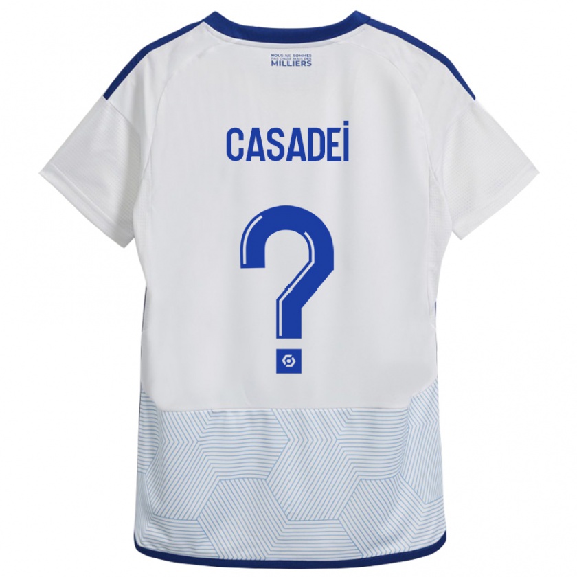 Kandiny Női Alexis Casadei #0 Fehér Idegenbeli Jersey 2023/24 Mez Póló Ing