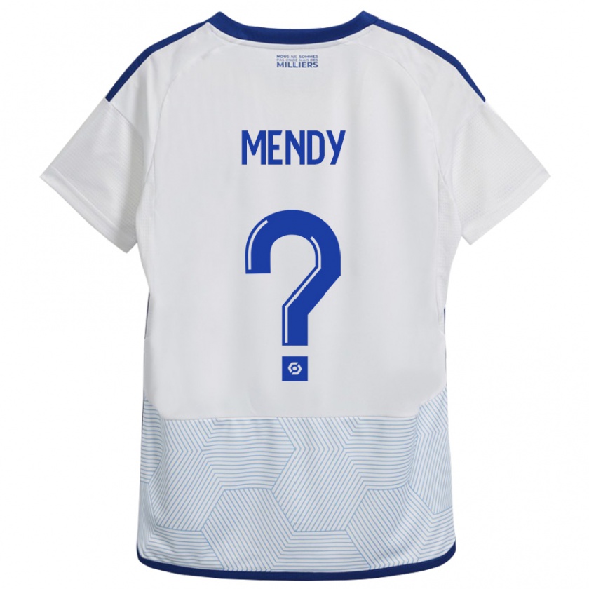 Kandiny Női François Mendy #0 Fehér Idegenbeli Jersey 2023/24 Mez Póló Ing