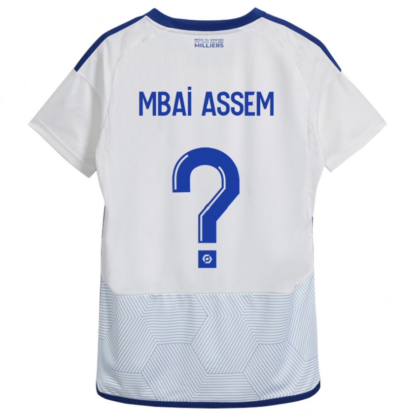 Kandiny Női Chris Mbaï-Assem #0 Fehér Idegenbeli Jersey 2023/24 Mez Póló Ing