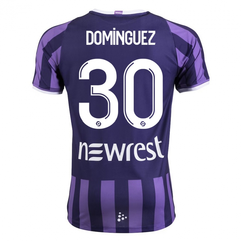 Kandiny Női Álex Domínguez #30 Lila Idegenbeli Jersey 2023/24 Mez Póló Ing