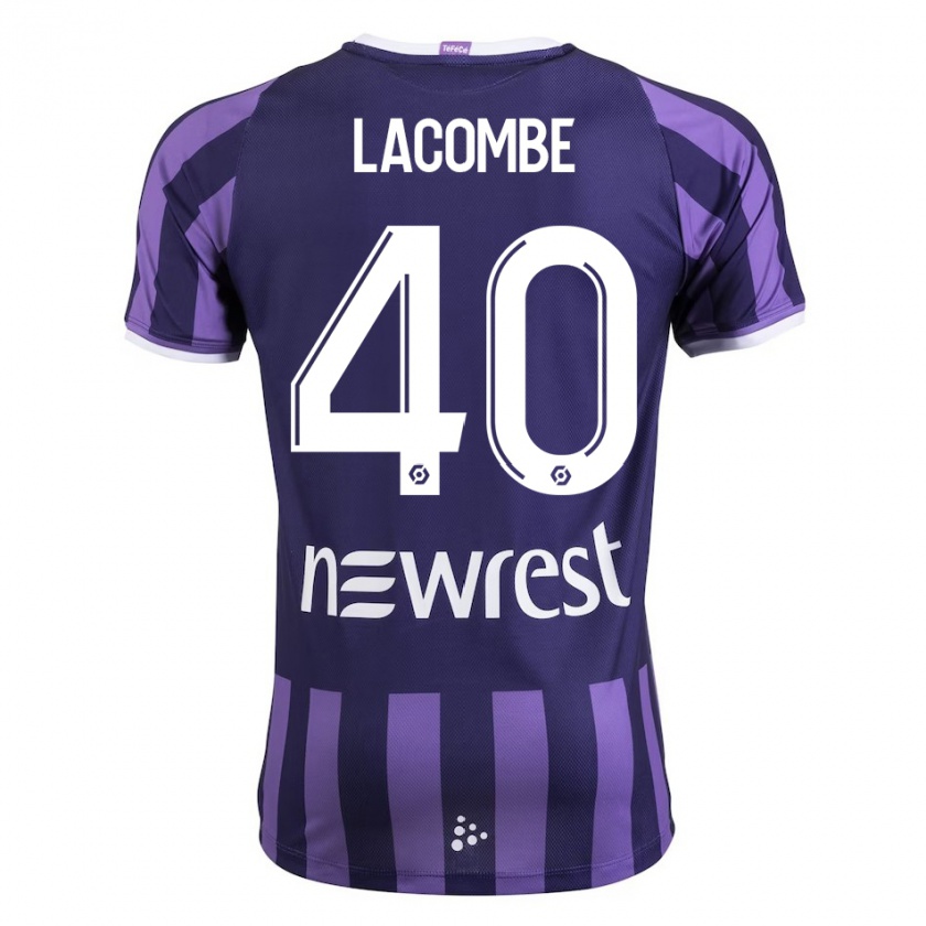 Kandiny Női Justin Lacombe #40 Lila Idegenbeli Jersey 2023/24 Mez Póló Ing