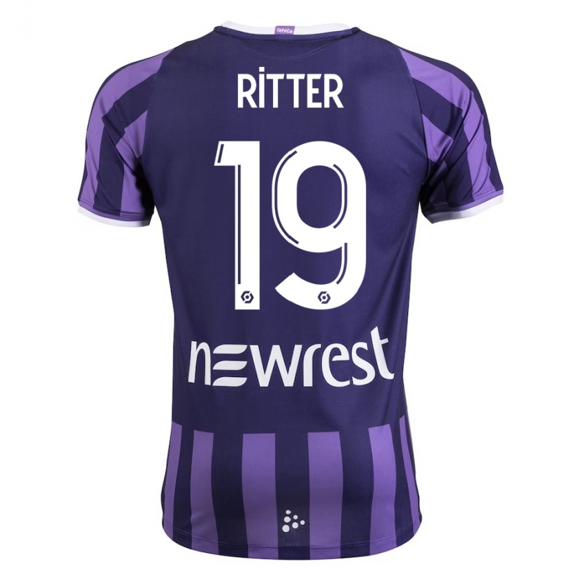 Kandiny Női Morgane Ritter #19 Lila Idegenbeli Jersey 2023/24 Mez Póló Ing