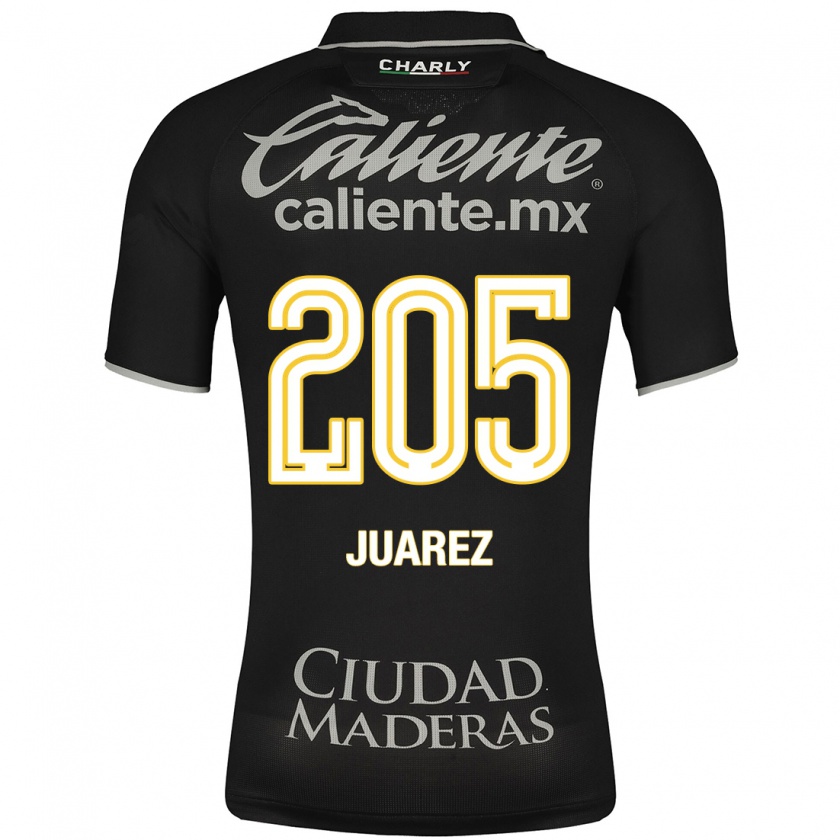 Kandiny Női Moisés Juárez #205 Fekete Idegenbeli Jersey 2023/24 Mez Póló Ing