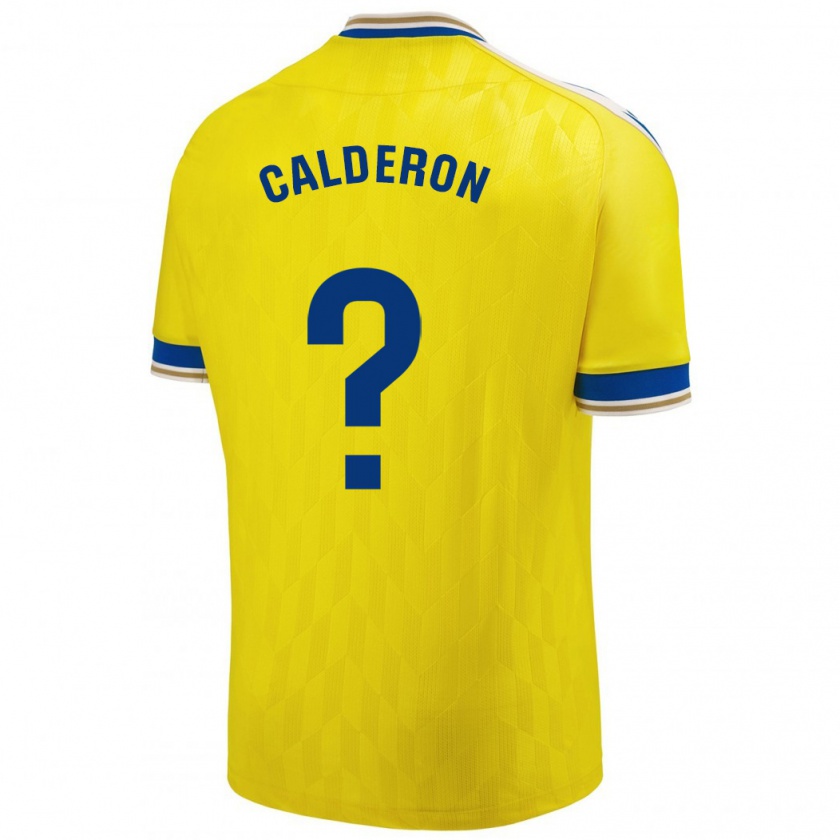 Kandiny Gyermek Martín Calderón #0 Sárga Hazai Jersey 2023/24 Mez Póló Ing