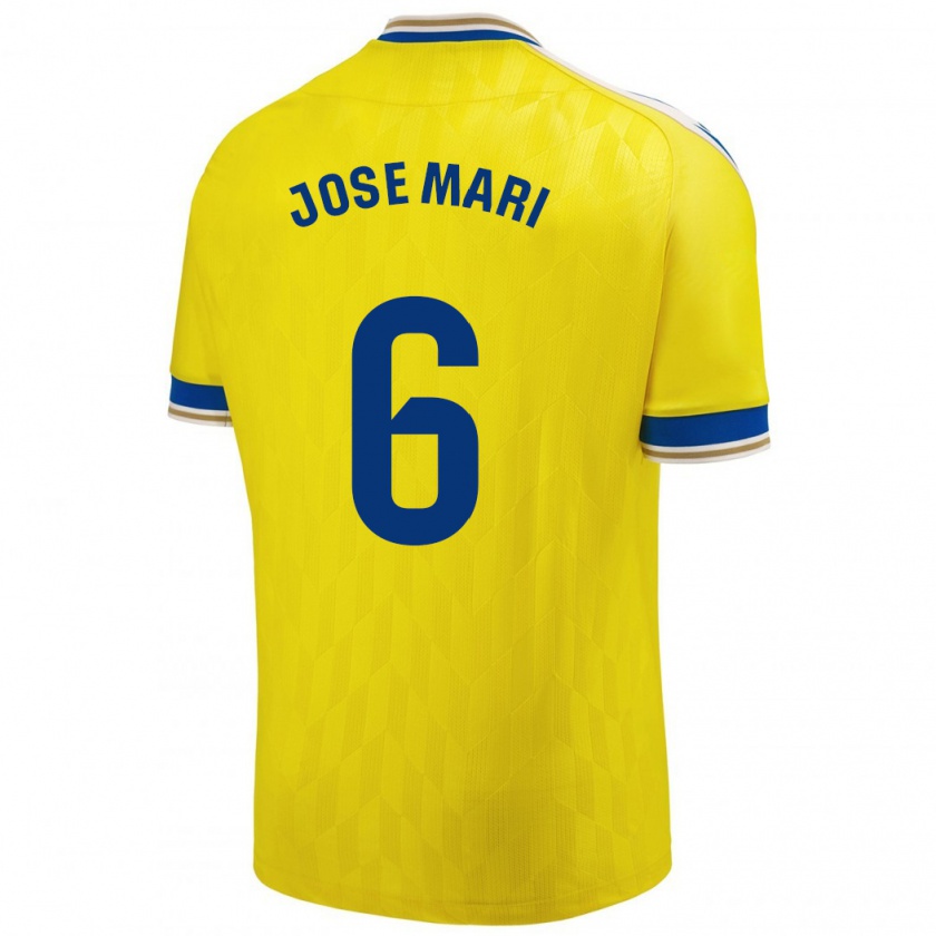 Kandiny Gyermek José Mari #6 Sárga Hazai Jersey 2023/24 Mez Póló Ing