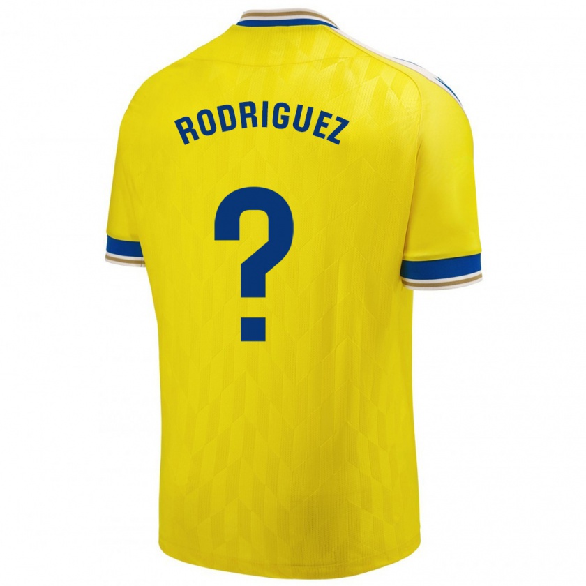 Kandiny Gyermek Antonio Rodríguez #0 Sárga Hazai Jersey 2023/24 Mez Póló Ing